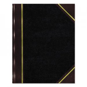 National 57131 Texthide Record Book, Black/Burgundy, 300 Green Pages, 14 1/4 x 8 3/4