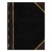 National 56231 Texthide Record Book, Black/Burgundy, 300 Green Pages, 10 3/8 x 8 3/8