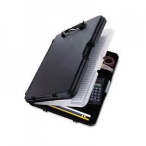 Saunders 00552 WorkMate II Storage Clipboard, 1/2" Capacity, Holds 8-1/2w x 12h, Black/Charcoal