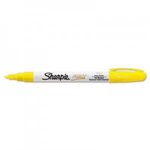 Sharpie 35539 Permanent Paint Marker, Fine Point, Yellow