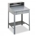 Tennsco TNNSR57MG Open Steel Shop Desk, 34.5" x 29" x 53.75", Medium Gray