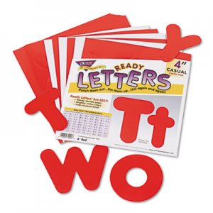 TREND TEPT79902 Ready Letters Casual Combo Set, Red, 4"h, 182/Set