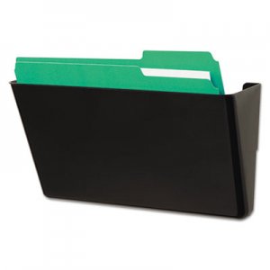 Universal UNV08122 Wall File, Add-On Pocket, Plastic, Black