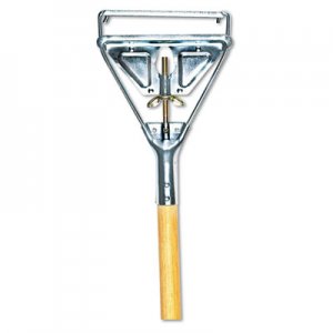 Boardwalk BWK605 Quick Change Metal Head Mop Handle for No. 20 and Up Heads, 54" Wood Handle