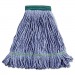 Boardwalk BWK502BLEA Super Loop Wet Mop Head, Cotton/Synthetic Fiber, 5" Headband, Medium Size, Blue