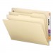 Universal UNV16150 Six-Section Manila End Tab Classification Folders, 2 Dividers, Letter Size, Manila, 10/Box