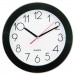 Universal UNV10421 Bold Round Wall Clock, 9.75" Overall Diameter, Black Case, 1 AA (sold separately)