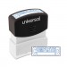 Universal UNV10044 Message Stamp, COMPLETED, Pre-Inked One-Color, Blue Ink