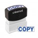 Universal UNV10047 Message Stamp, COPY, Pre-Inked One-Color, Blue