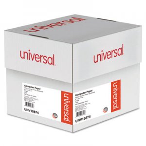 Universal UNV15874 Printout Paper, 4-Part, 15lb, 9.5 x 11, White/Canary/Pink/Buff, 900/Carton