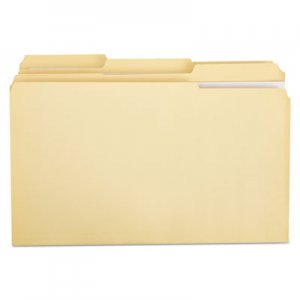 Universal UNV16123 Double-Ply Top Tab Manila File Folders, 1/3-Cut Tabs, Legal Size, 100/Box