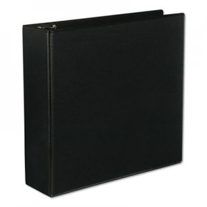 Universal UNV20747 Slant-Ring View Binder, 3 Rings, 3" Capacity, 11 x 8.5, Black