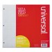 Universal UNV20911 Filler Paper, 3-Hole, 8.5 x 11, Medium/College Rule, 100/Pack