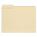 Universal UNV12113 Top Tab Manila File Folders, 1/3-Cut Tabs, Assorted Positions, Letter Size, 11 pt. Manila, 100/Box