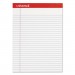 Universal UNV20630 Perforated Edge Writing Pad, Legal Ruled, Letter, White, 50 Sheet, Dozen