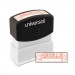 Universal UNV10045 Message Stamp, CANCELLED, Pre-Inked One-Color, Red