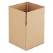 Genpak UFS141414 Cubed Fixed-Depth Shipping Boxes, Regular Slotted Container (RSC), 14" x 14" x 14", Brown Kraft, 25/Bundle
