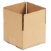 Genpak UFS664 Fixed-Depth Shipping Boxes, Regular Slotted Container (RSC), 6" x 6" x 4", Brown Kraft, 25/Bundle