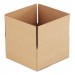 Genpak UFS12126 Fixed-Depth Shipping Boxes, Regular Slotted Container (RSC), 12" x 12" x 6", Brown Kraft, 25/Bundle