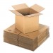 Genpak UFS121212 Cubed Fixed-Depth Shipping Boxes, Regular Slotted Container (RSC), 12" x 12" x 12", Brown Kraft, 25/Bundle