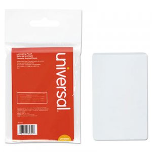 Universal UNV84650 Laminating Pouches, 5 mil, 2.13" x 3.38", Matte Clear, 25/Pack