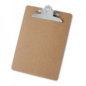 Universal UNV40304 Hardboard Clipboard, 1" Capacity, Holds 8 1/2 x 11, Brown