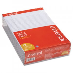 Universal UNV35884 Colored Perforated Note Pads, 8 1/2 x 11, Orchid, 50 Sheet, Dozen