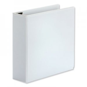 Universal UNV30752 Comfort Grip Deluxe Plus D-Ring View Binder, 3" Capacity, 8-1/2 x 11, White