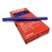 Universal UNV50501 Deluxe Porous Tip Stick Pen, Blue Ink, Medium, Dozen
