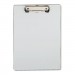 Universal UNV40303 Plastic Brushed Aluminum Clipboard, Portrait, 1/2" Capacity, 8 1/2 x 11