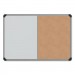 Universal UNV43742 Cork/Dry Erase Board, Melamine, 24 x 18, Black/Gray Aluminum/Plastic Frame