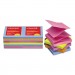 Universal UNV35611 Fan-Folded Self-Stick Pop-Up Note Pads, 3 x 3, Assorted Bright, 100-Sheet, 12/PK
