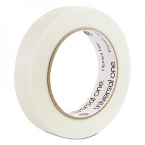 Universal UNV31624 350# Premium Filament Tape, 3" Core, 24 mm x 54.8 m, Clear