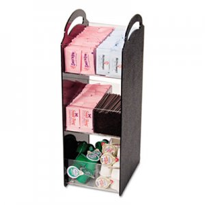 Vertiflex Commercial Grade VFCT18 Compact Condiment Organizer, 6 1/8w x 8d x 18h, Black