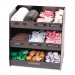 Vertiflex Commercial Grade VFC1515 Vertical Condiment Organizer, 14-1/2w x 11-3/4d x 15h, Black