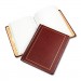 Wilson Jones WLJ039611 Looseleaf Minute Book, Red Leather-Like Cover, 250 Unruled Pages, 8 1/2 x 11