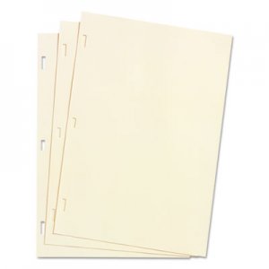 Wilson Jones WLJ90130 Looseleaf Minute Book Ledger Sheets, Ivory Linen, 14 x 8-1/2, 100 Sheet/Box