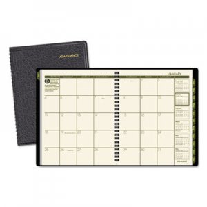 At-A-Glance AAG70120G05 Recycled Monthly Planner, 6 7/8 x 8 3/4, Black, 2016