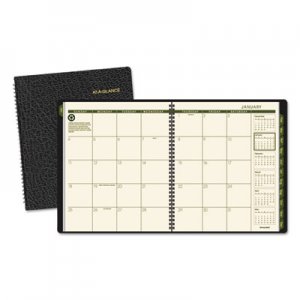 At-A-Glance AAG70260G05 Recycled Monthly Planner, 9 x 11, Black, 2017-2018