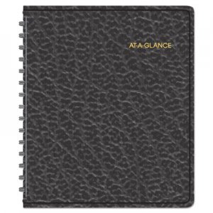At-A-Glance AAG7086505 Weekly Appointment Book Ruled, Hourly Appts, 6 7/8 x 8 3/4, Black, 2016-2017