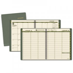 At-A-Glance AAG70950G60 Recycled Weekly/Monthly Classic Appointment Book, 8 1/4 x 10 7/8, Green, 2016