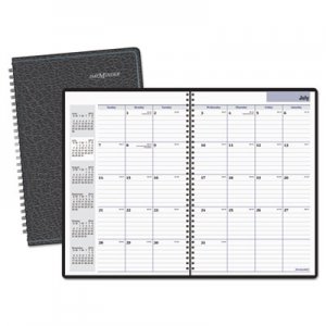DayMinder AAGAY200 Academic Monthly Planner, 7 7/8 x 11 7/8, Black, 2016-2017