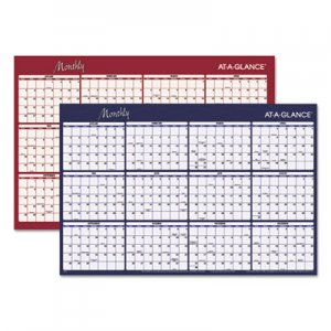 At-A-Glance A152 Reversible Horizontal Erasable Wall Planner, 48 x 32