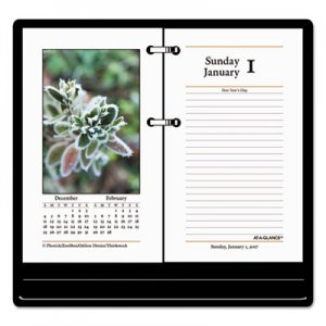 At-A-Glance AAGE41750 Photographic Desk Calendar Refill, 3 1/2 x 6, 2017
