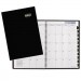 DayMinder AAGG470H00 Hard-Cover Monthly Planner, 7 7/8 x 11 7/8, Black, 2015-2017