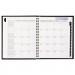 DayMinder AAGG400H00 Hard-Cover Monthly Planner, 6 7/8 x 8 3/4, Black, 2016