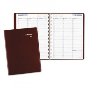 DayMinder AAGG52014 Weekly Appointment Book, 8 x 11, Burgundy, 2016