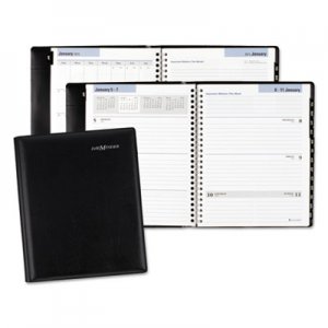 DayMinder AAGG54500 Executive Weekly/Monthly Planner, 6 7/8 x 8 3/4, Black, 2016
