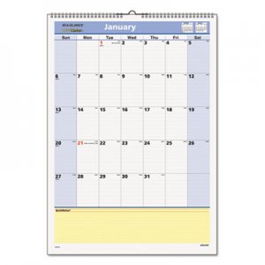 At-A-Glance AAGPM5228 QuickNotes Wall Calendar, 12 x 17, 2016