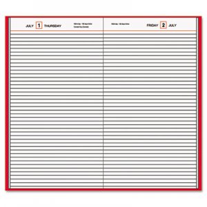 At-A-Glance AAGSD37613 Standard Diary Daily Diary, Recycled, Red, 7 11/16 x 12 1/8, 2016